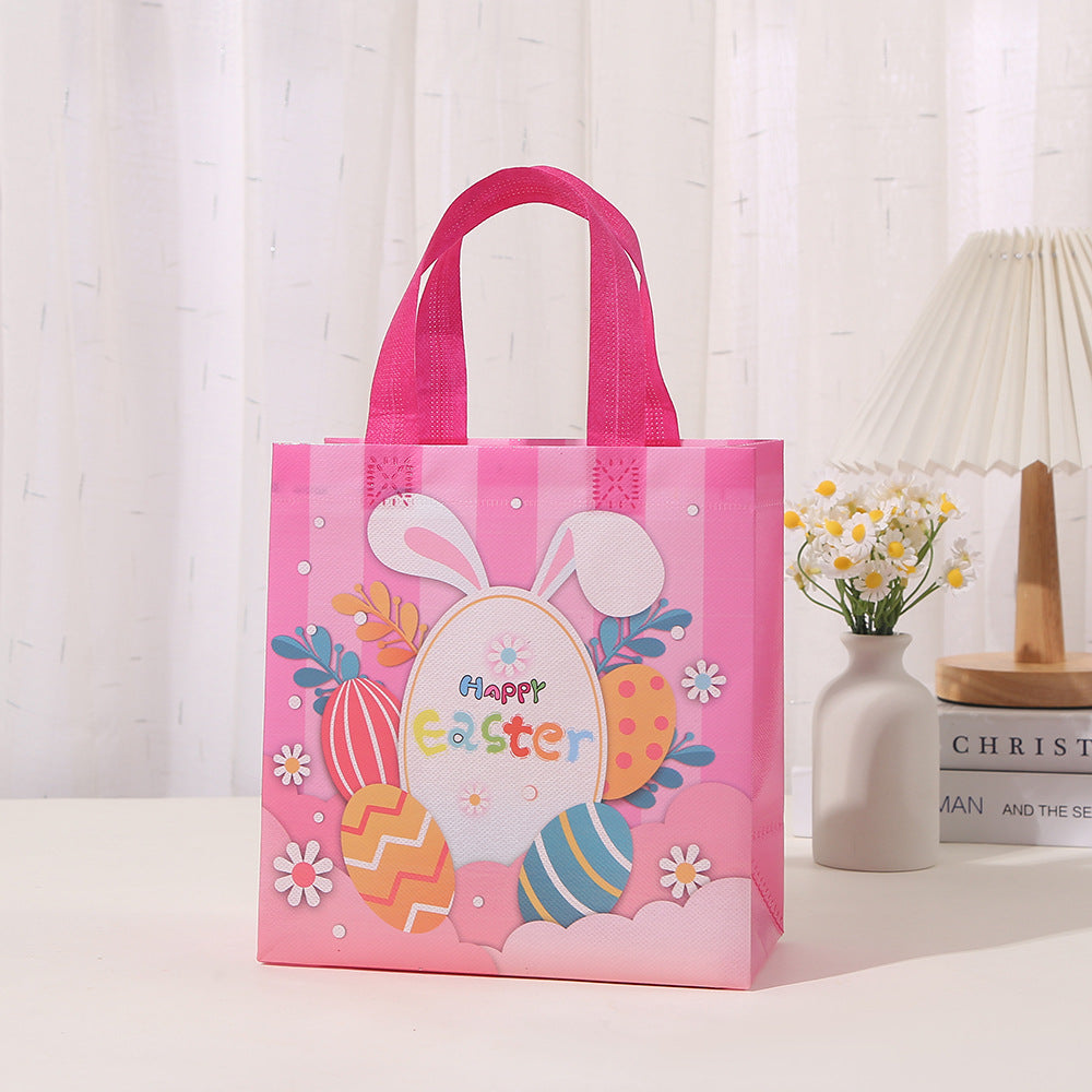 Wholesale 24pcs Easter Cartoon Rabbit Non Woven Storage Bag