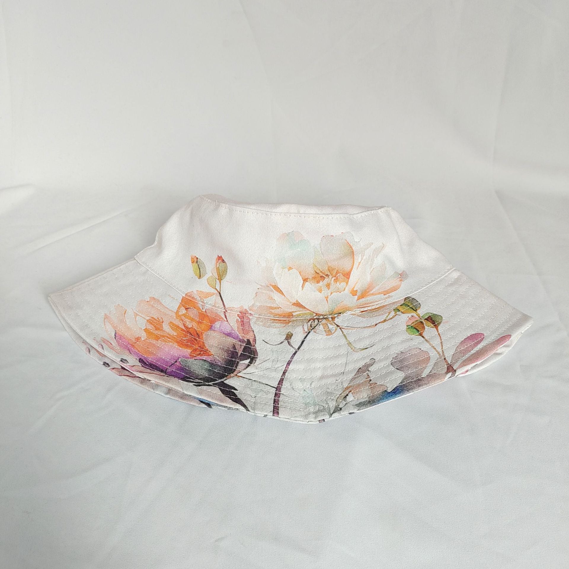Wholesale Cotton Watercolor Print Patchwork Bucket Hat