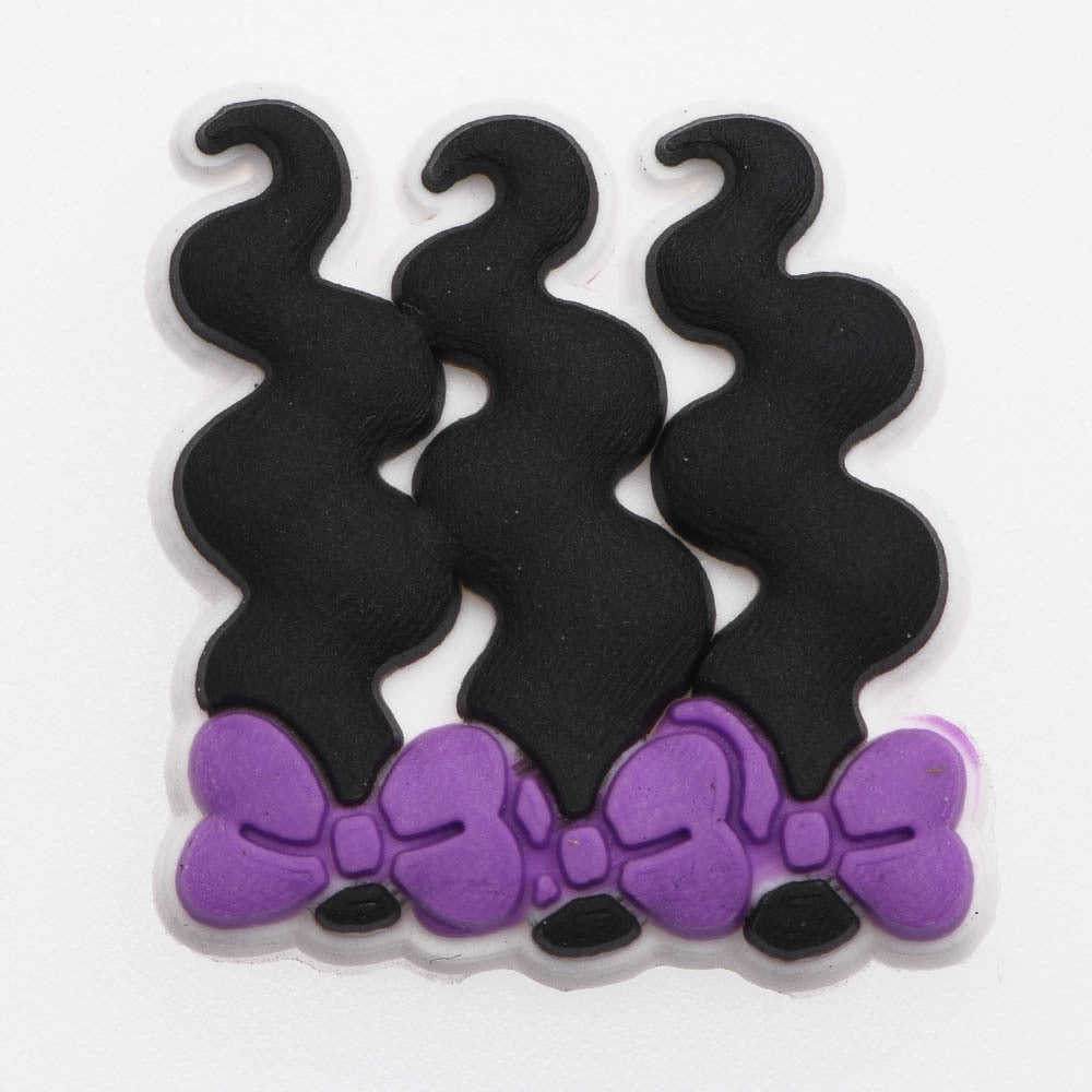 Wholesale 10PCS PVC DIY Hole Shoes Accessories Salon Haircut Series Shoes Flowers