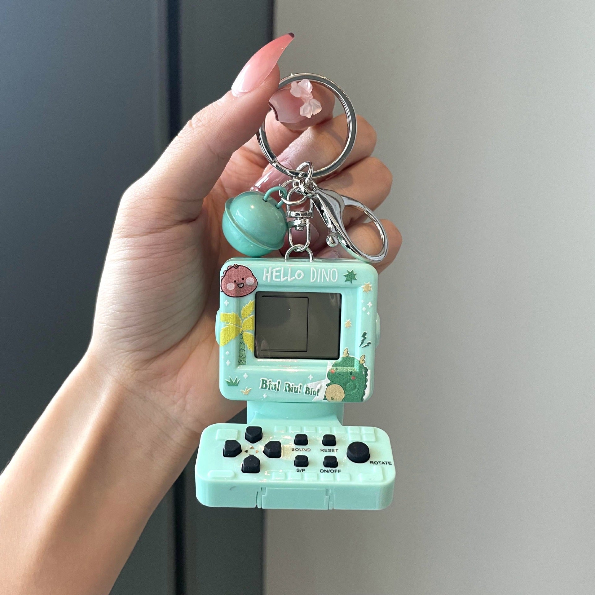 Llavero de la consola de juego de tetris de metal mini de metal al por mayor