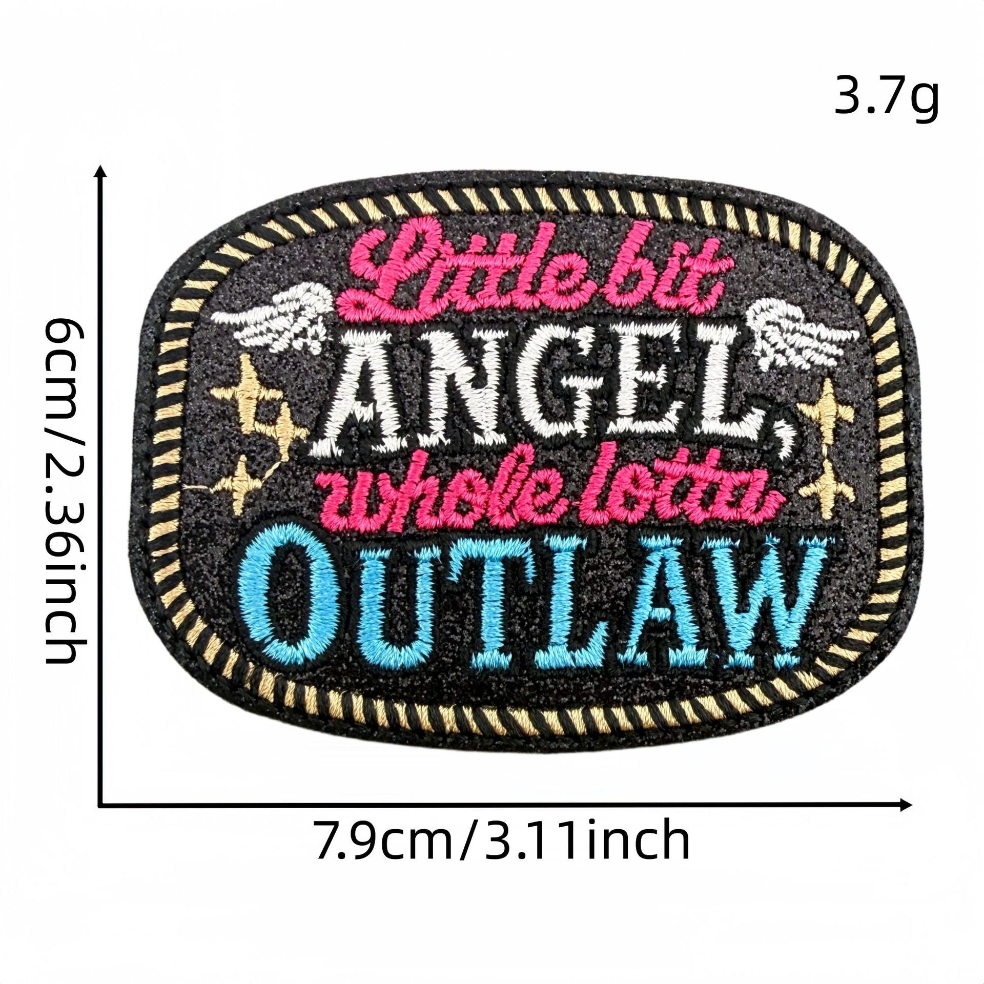 Wholesale Chic Embroidered Patch Set Of 18 Polyester Thread Cowboy Skull Bow Checkerboard DIY Craft Supply For Clothing Decoration