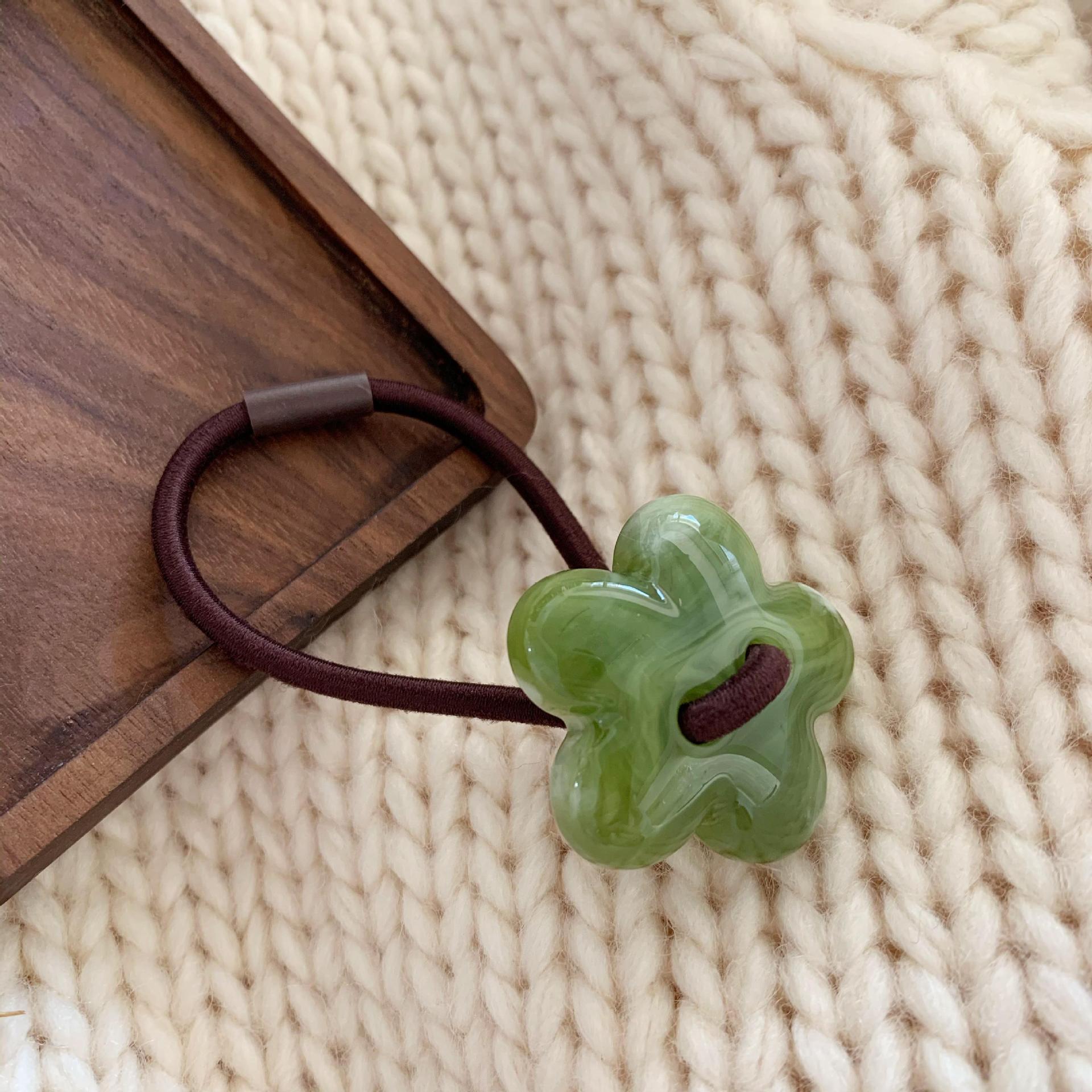 Wholesale Fresh and Simple High Elastic Cowhide Hair Rope