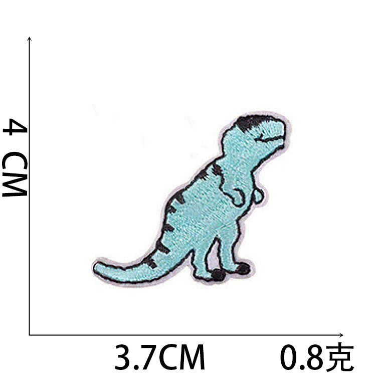 Wholesale Cute Dinosaur Embroidered Patches For Kids Clothing Iron On DIY Fashion Accessory