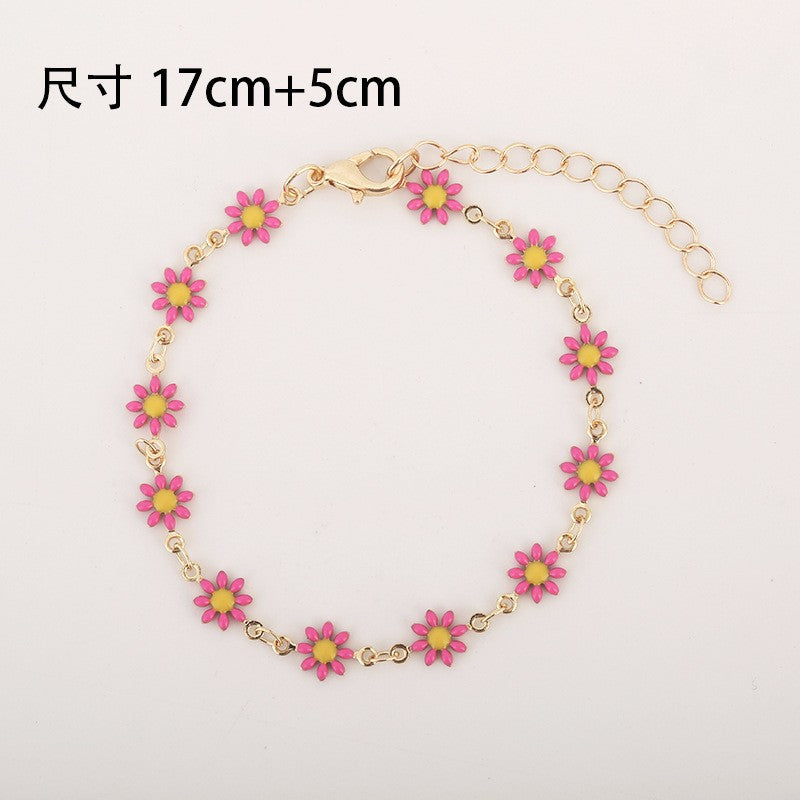 Wholesale Daisy Clavicle Alloy Necklaces