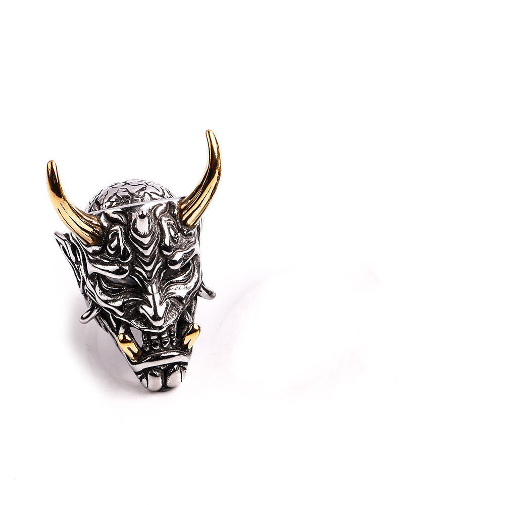 Wholesale Ghost Mask Open Alloy Ring