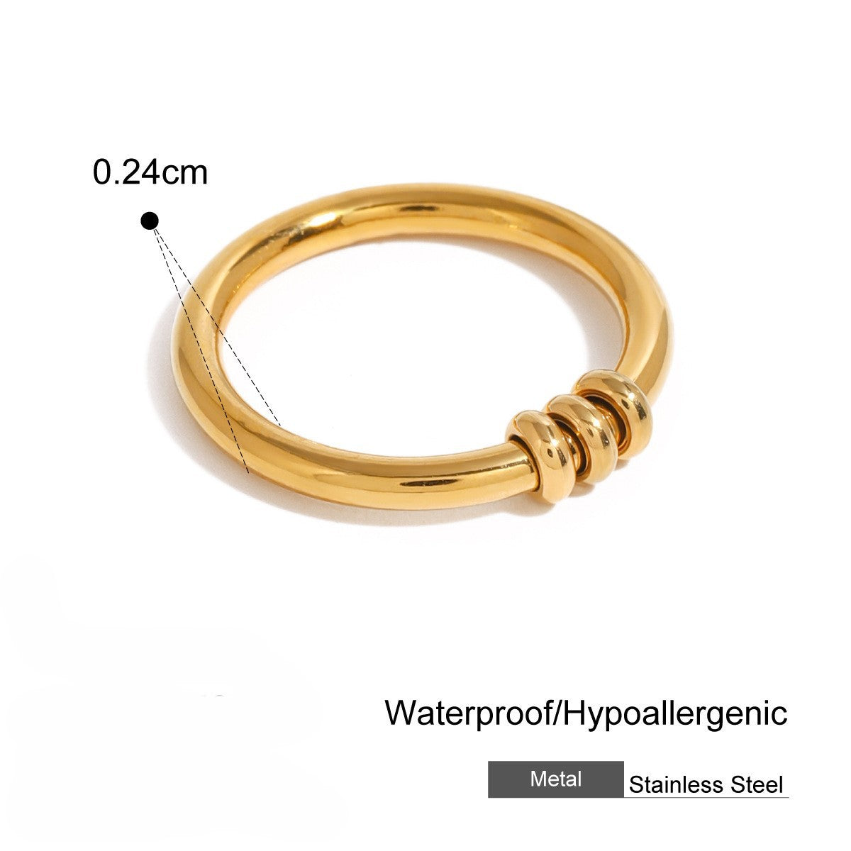 Wholesale Titanium Steel  Plain Ring