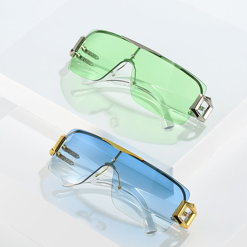 Wholesale D-shaped Stylish 3D Y2K Sunglasses