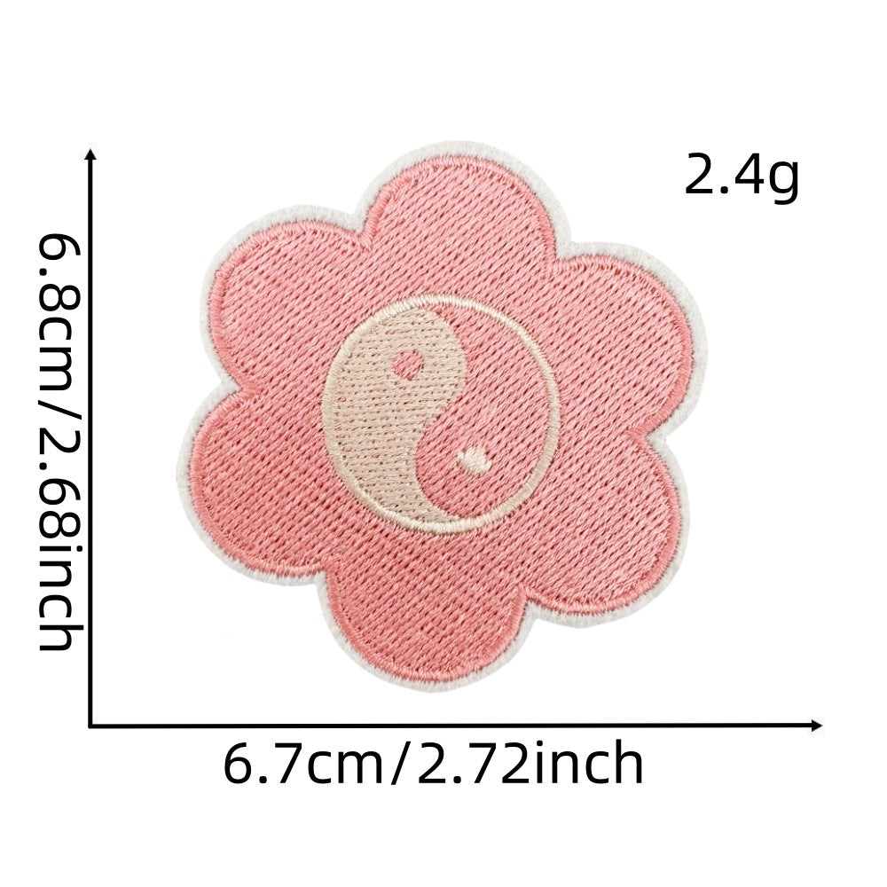Wholesale Cartoon flower  butterfly  heart embroidery DIY patches