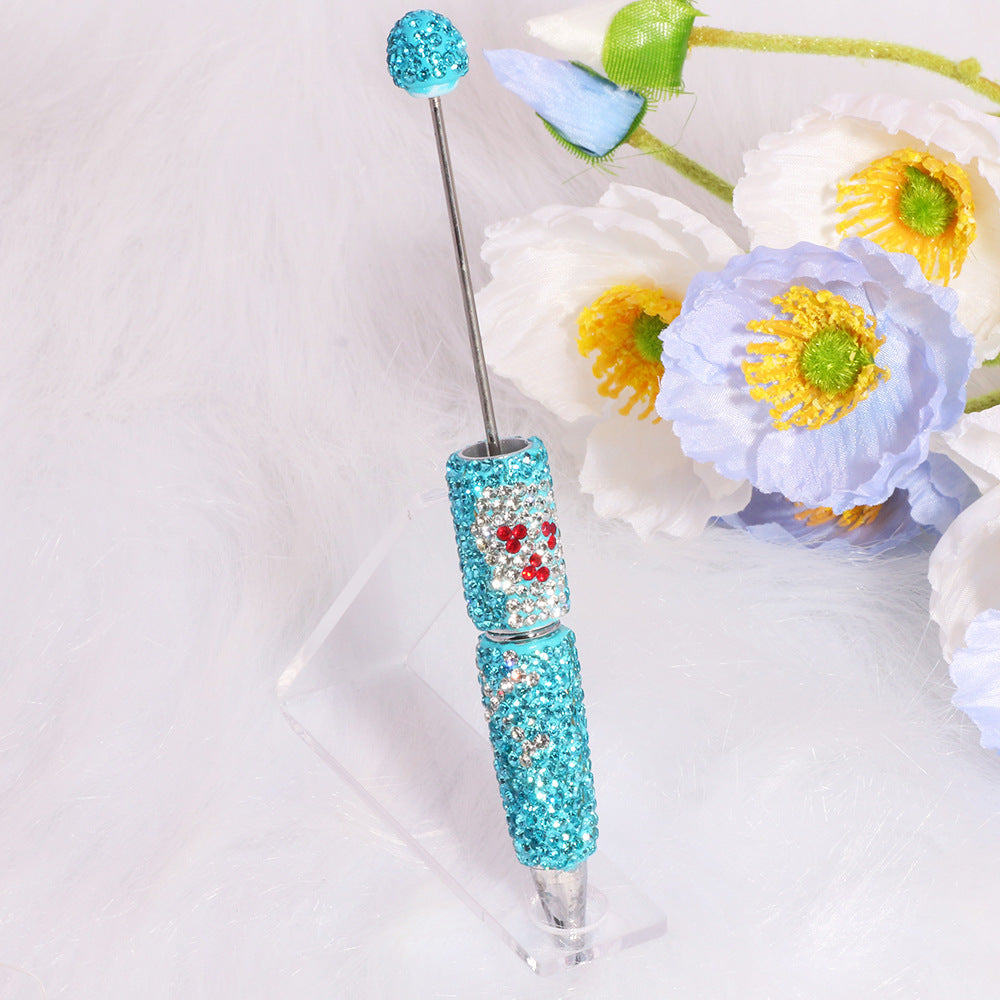 Wholesale Creative DIY accessories clown pirate skull bead pen multi-color pen colorful cute cartoon diamond pen