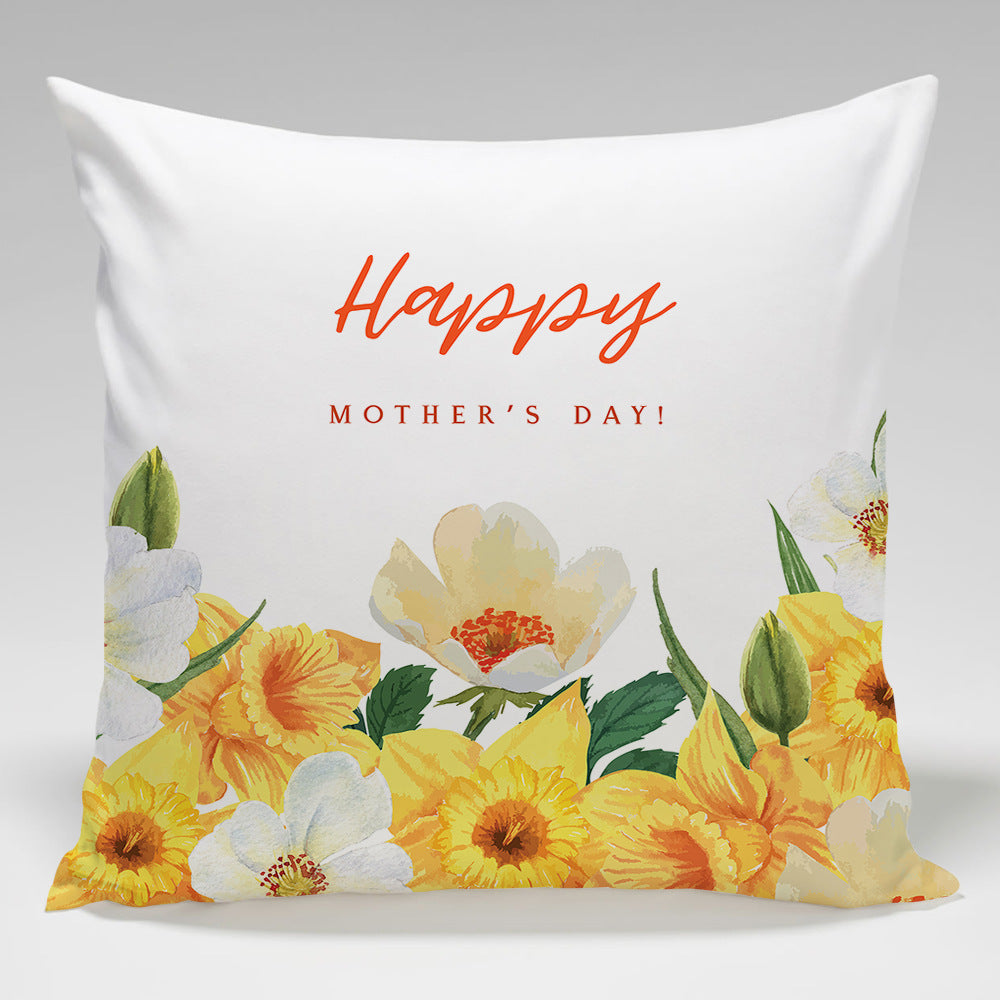 Wholesale Mother's Day Linen Throw Pillow Cases