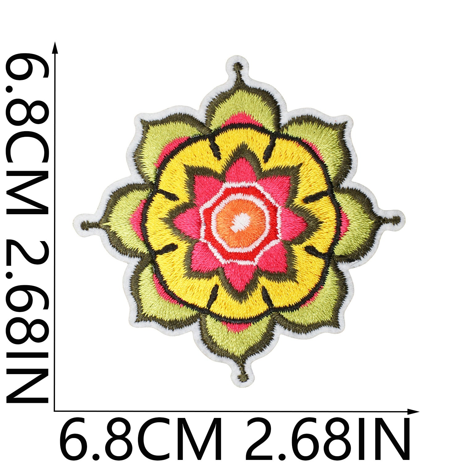 Wholesale Polyester Thread Embroidered Patch Indian Diwali Elephant And Cobra Design Decorative Clothing Craft Supply