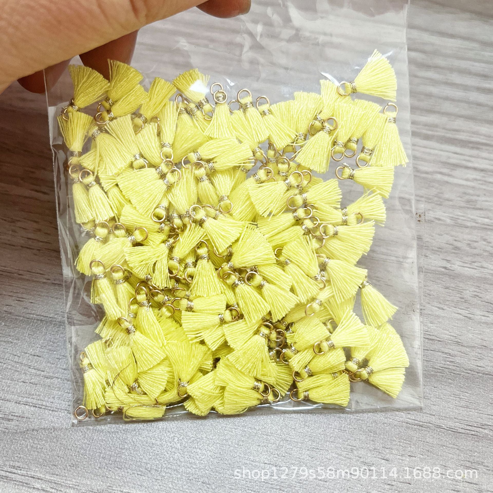 Wholesale 100PCS Mini Cotton Tassel  Earrings Hair Accessories Bracelet