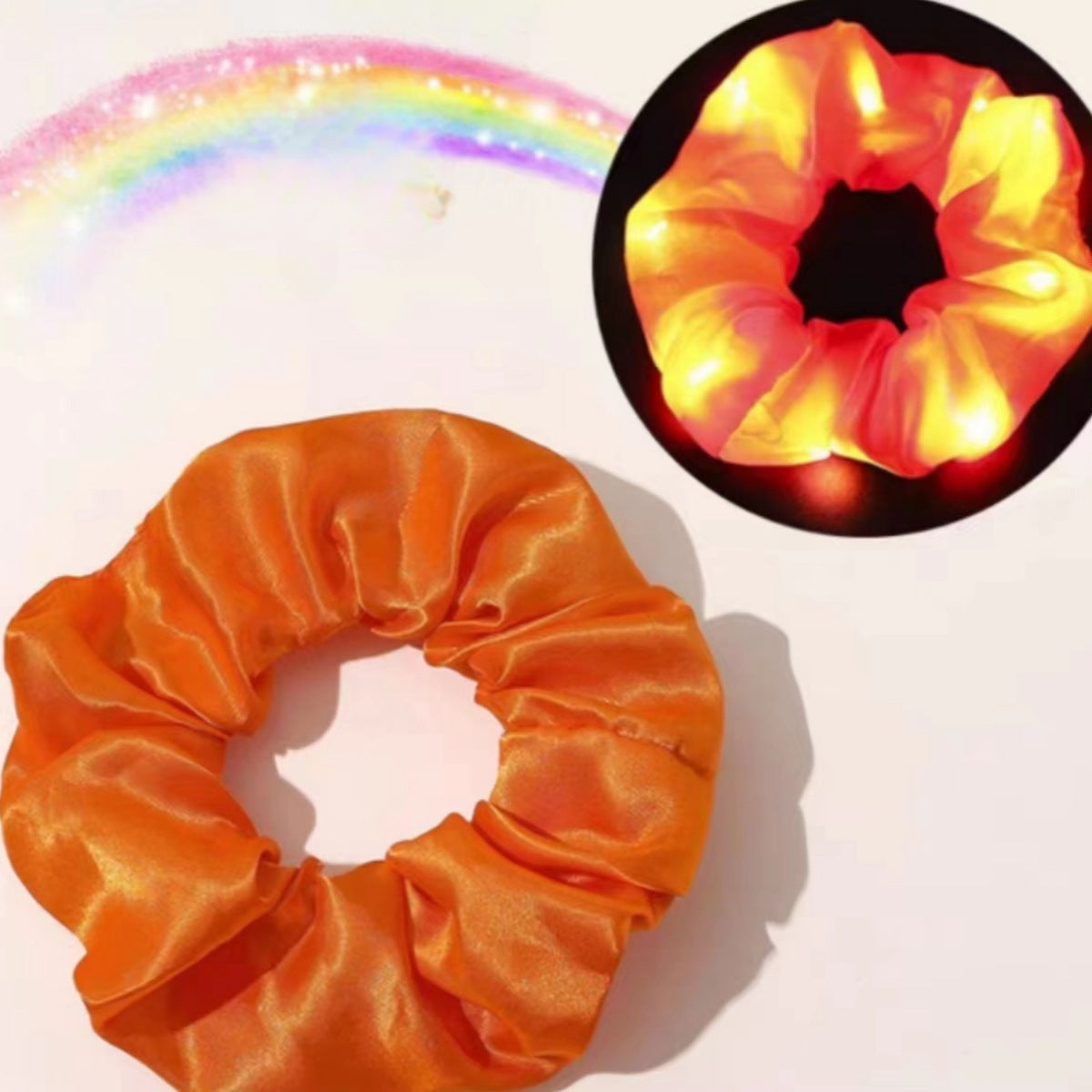 Wholesale  LED luminous hair ring large intestine ring