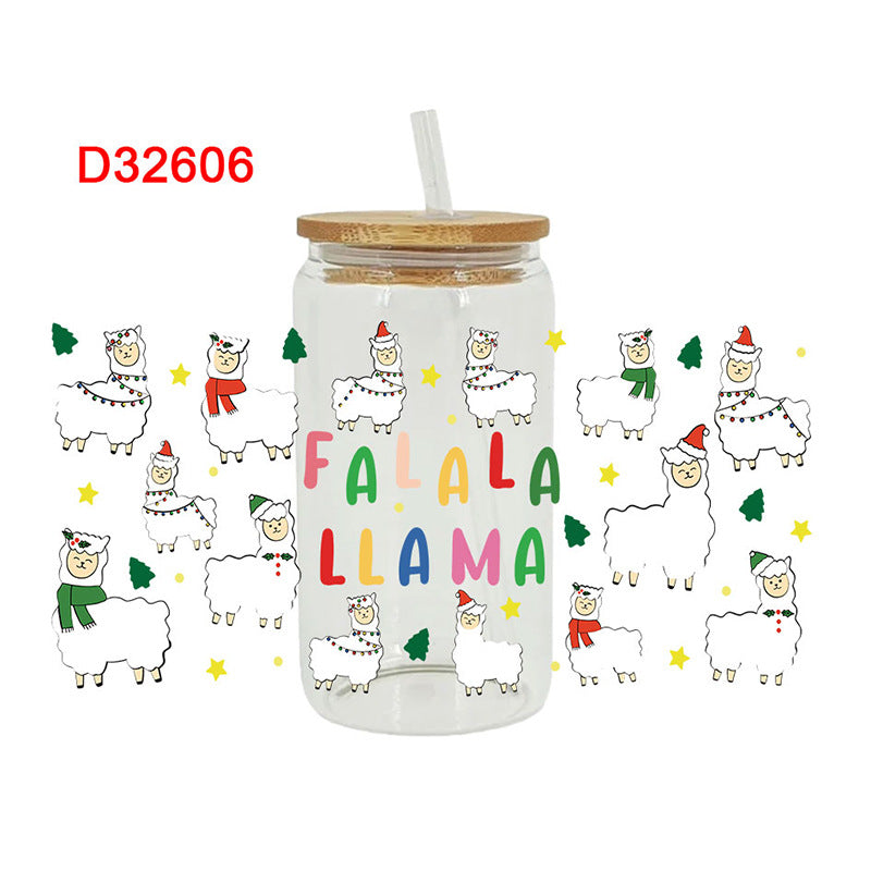 Wholesale Colorful Happy Animals 16oz Cup UV DTF Wraps