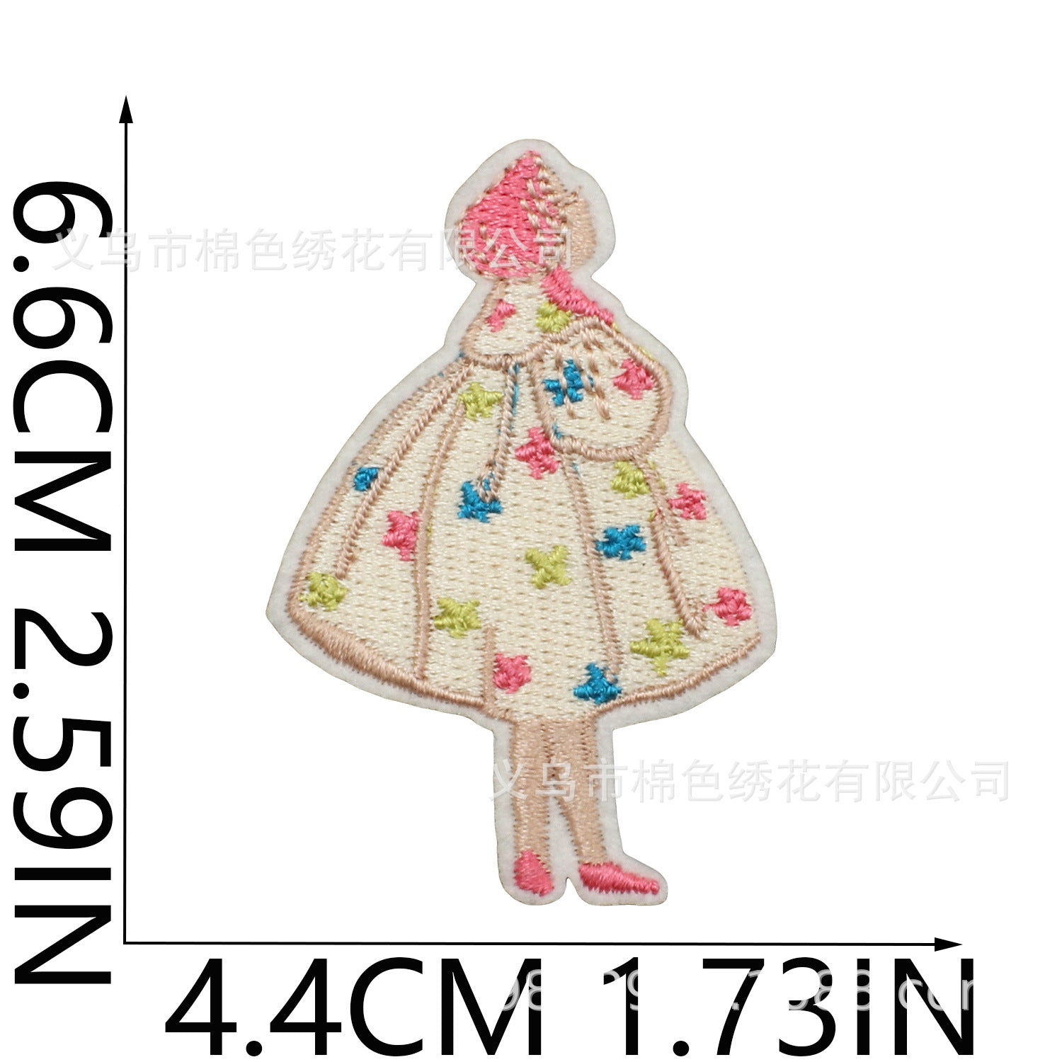 Wholesale Flower Fairy Embroidery Patch With Strawberry Coffee Design Polyester Thread For Clothing Bags Hats Trendy DIY Craft Supply Resale Gift