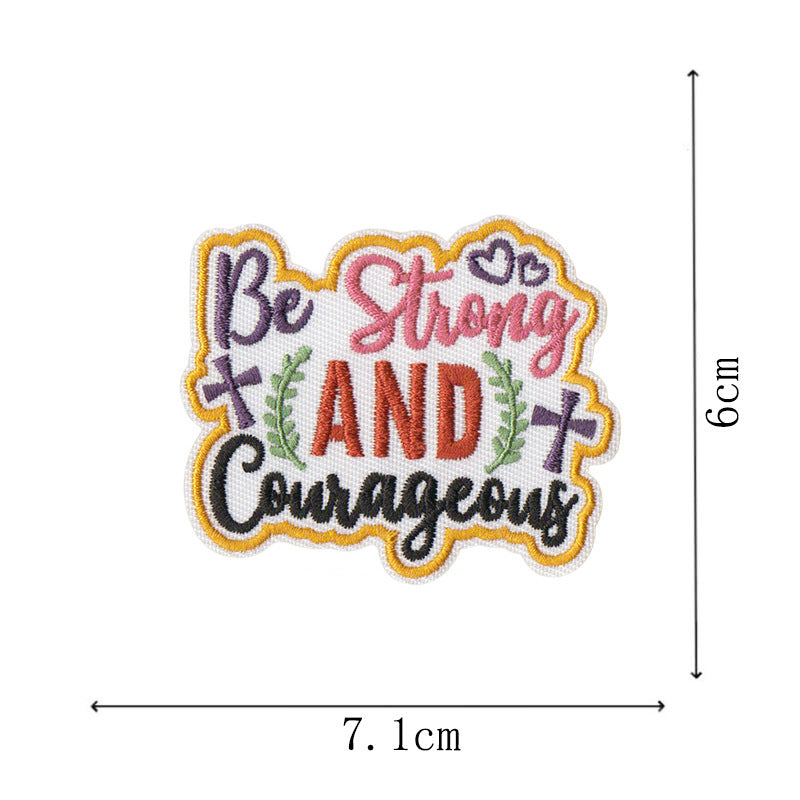 Wholesale Bible Verse Embroidered Iron On Patches Set Of 9 For ets Bags Hats Fashion Accessory For Resale