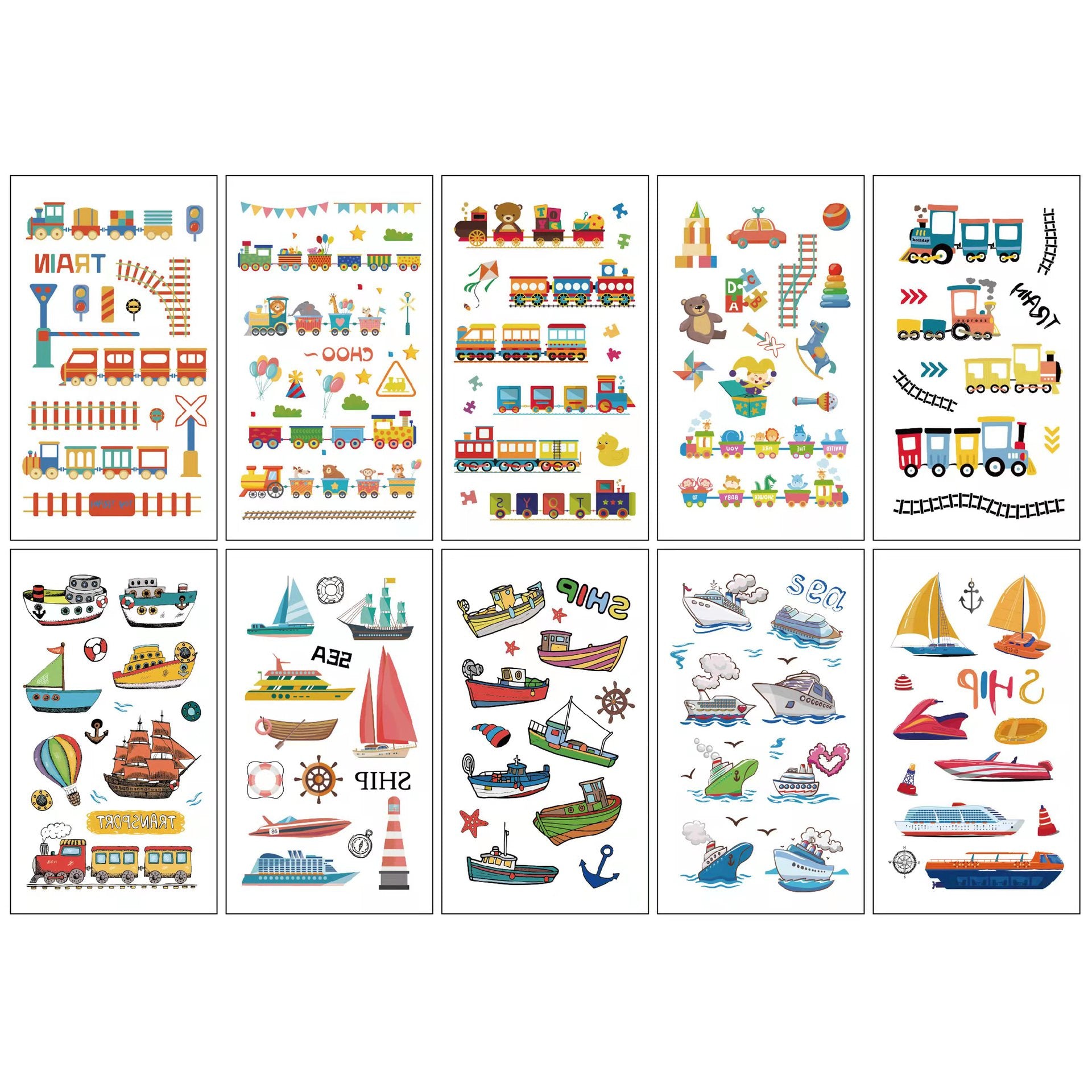 Wholesale 10pcs/sheet Children's cartoon little monster cute tattoo sticker