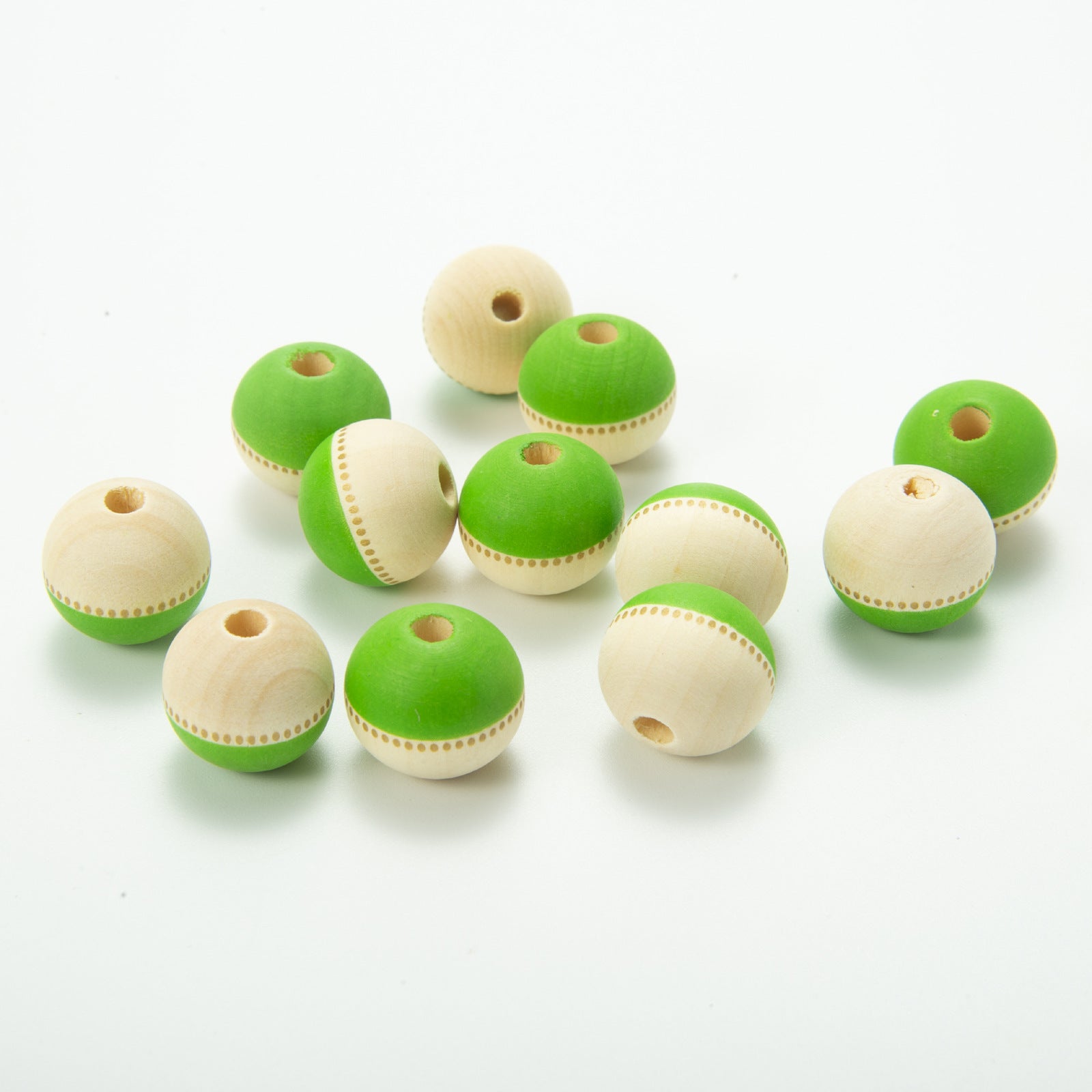 Wholesale of 10PCS/PACK Independence Day Colored Wooden Beads