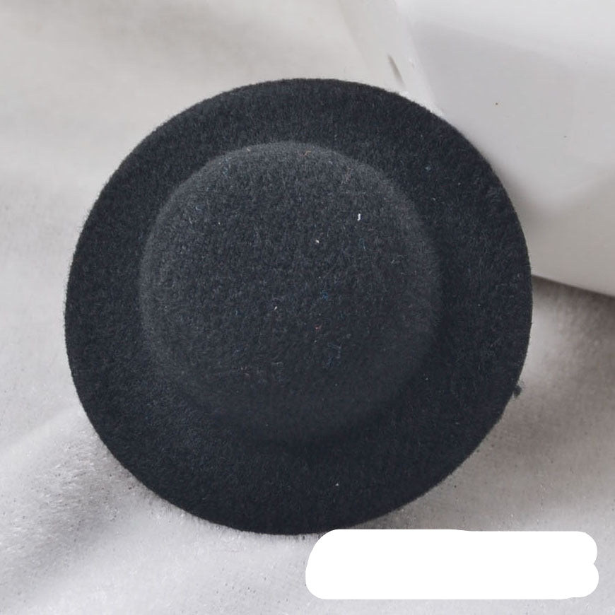 Wholesale 10pcs BJD Doll Brushed Small Top Hat Bare Hat Doll Jewelry Hat Embryo Small Jewelry Raw Material Toy Bare Hat 8cm