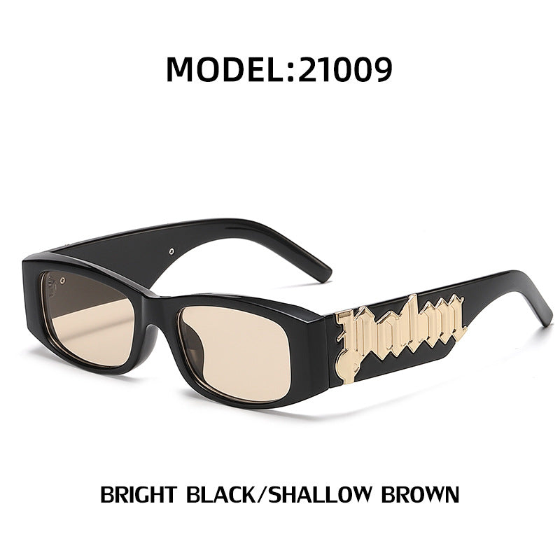 Wholesale Small Frame Fashion Wide Temples Anti-ultraviolet Sunglasses