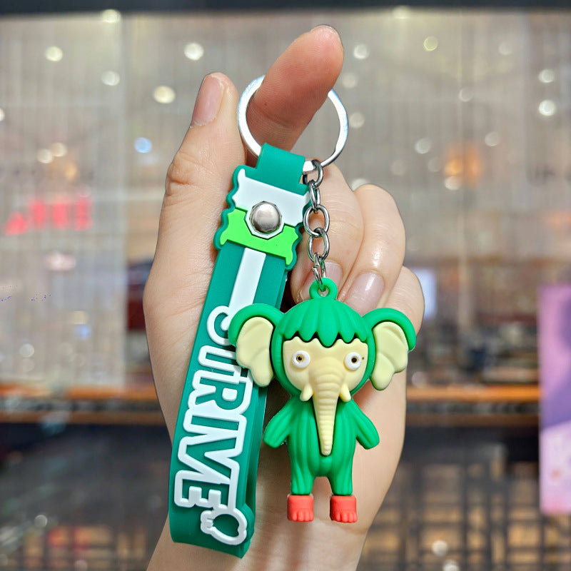 Wholesale Cute cartoon diverse animal Cute Keychain OLY Exclusive