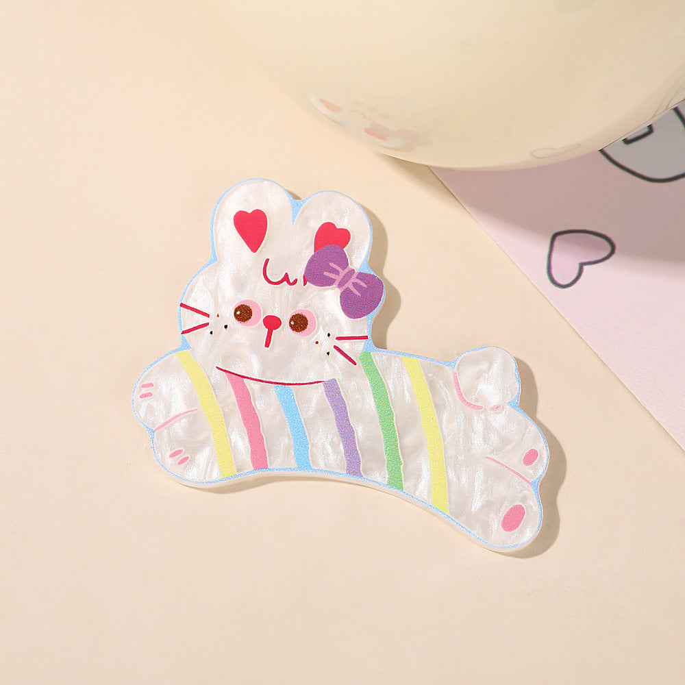 Wholesale 10pcs Colorful and cute cartoon animals Acrylic Flatback