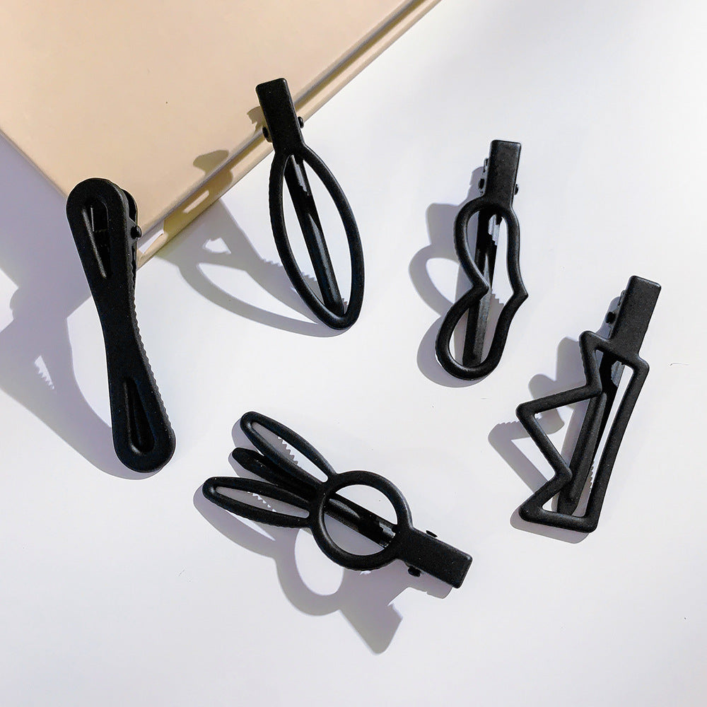 Wholesale simple rabbit head side clip love word clip cute crown hair clip