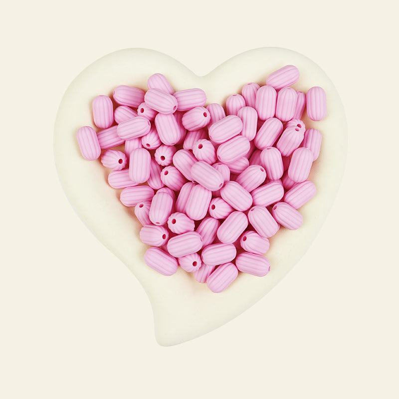 Wholesale 100pcs/pack Silicone Single Color Loose Bead DIY Bead Pen