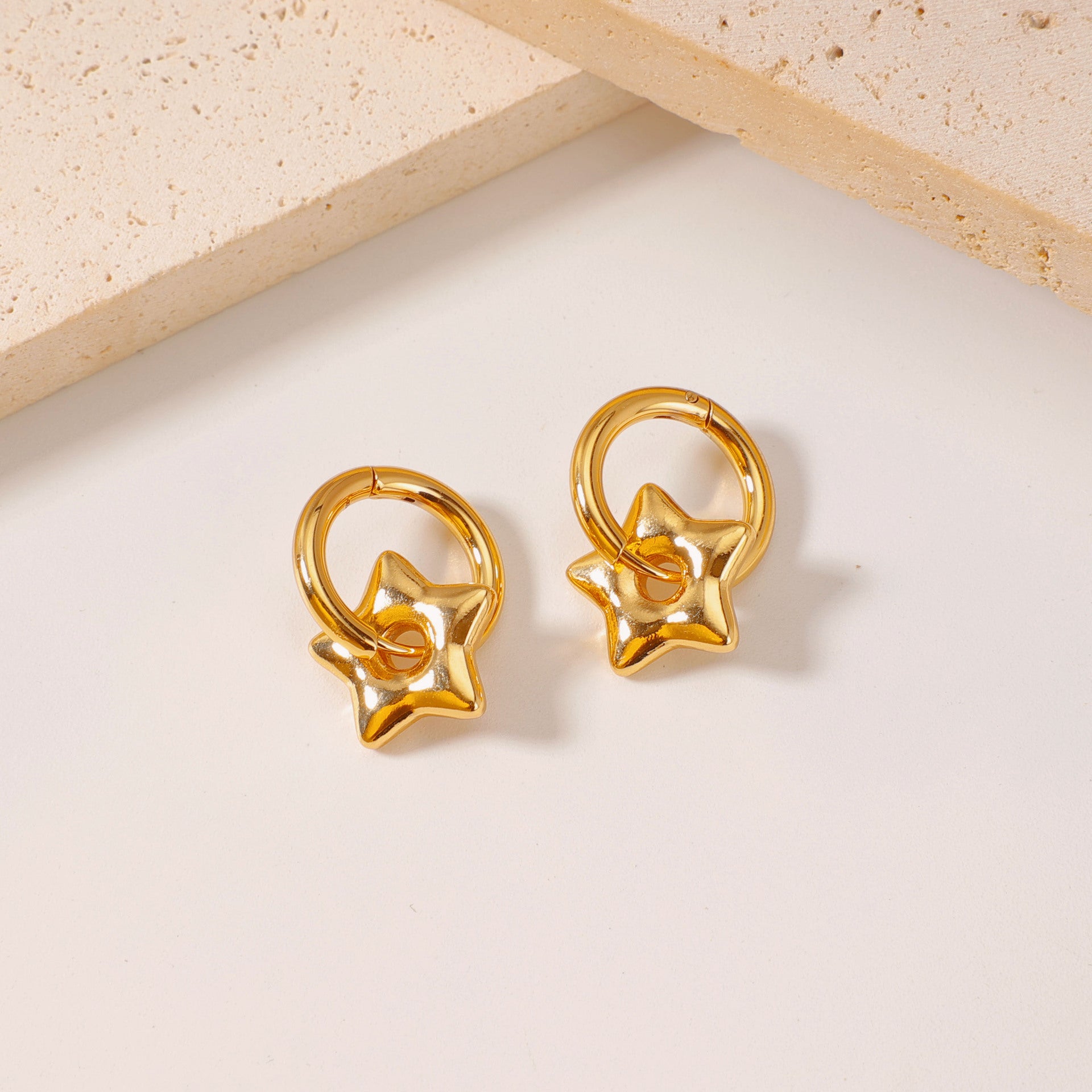Wholesale fashionable versatile stainless steel hoop earrings