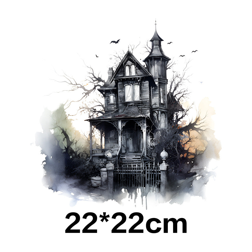 Wholesale 10pcs Halloween Black and White Horror Series UV DTF Ready to Press Transfers Wraps