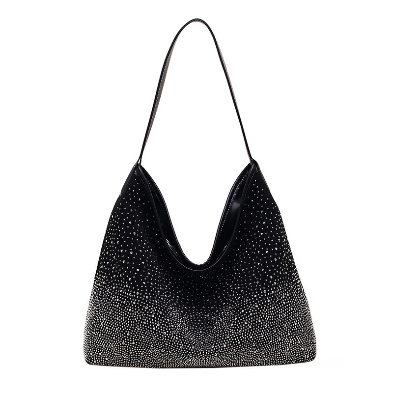 Wholesale Suede Underarm Diamond Inlaid Shoulder Bags