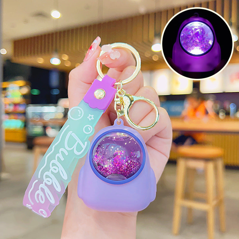 Wholesale Luminous Quicksand Acrylic Keychain