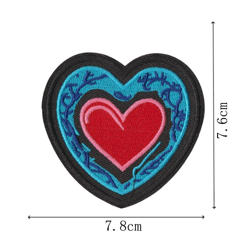 Wholesale 9 Piece Cartoon Crow Ocean Embroidery Patches Iron On Appliques For Towels Home Decor