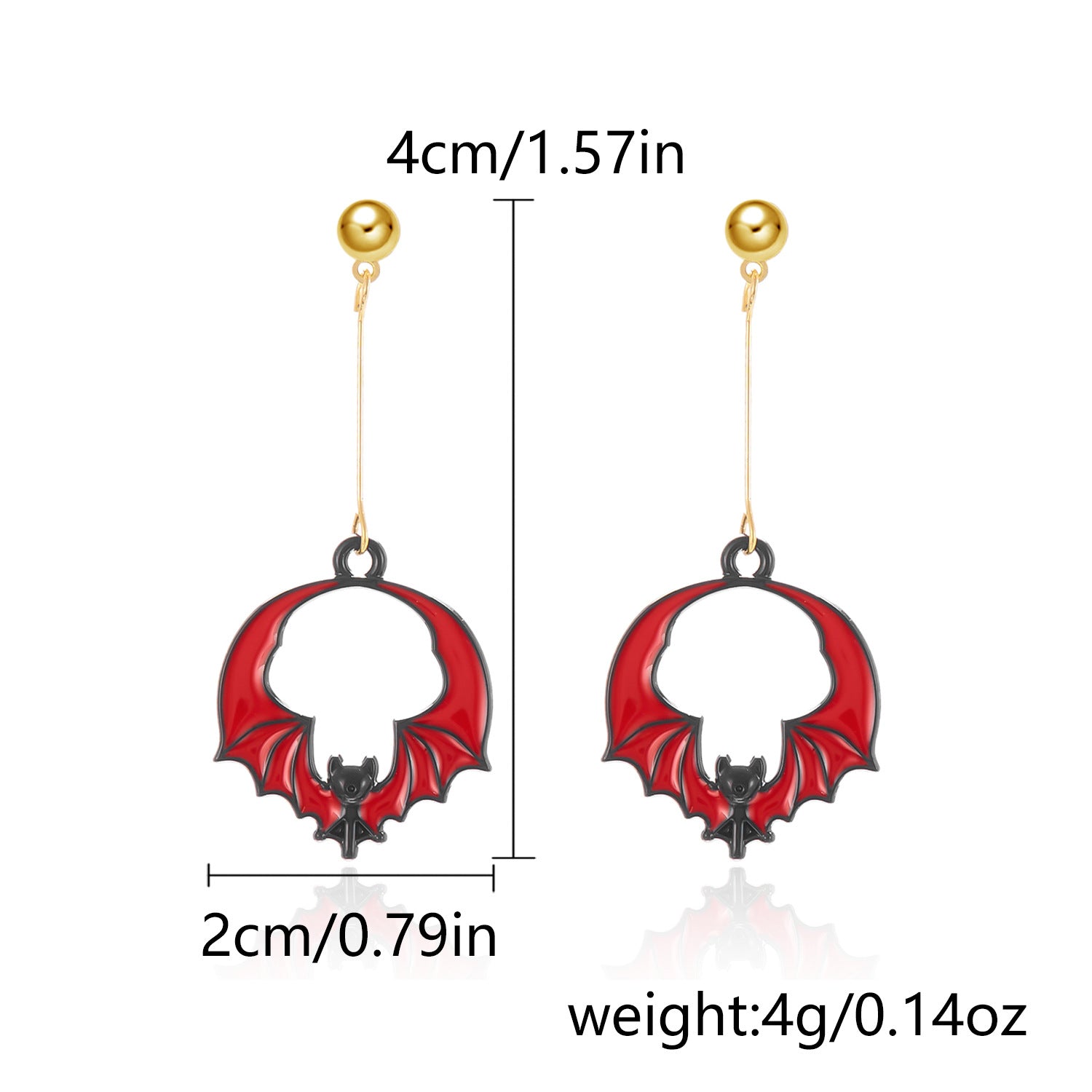 Wholesale Halloween Asymmetrical Pumpkin Ghost Earrings