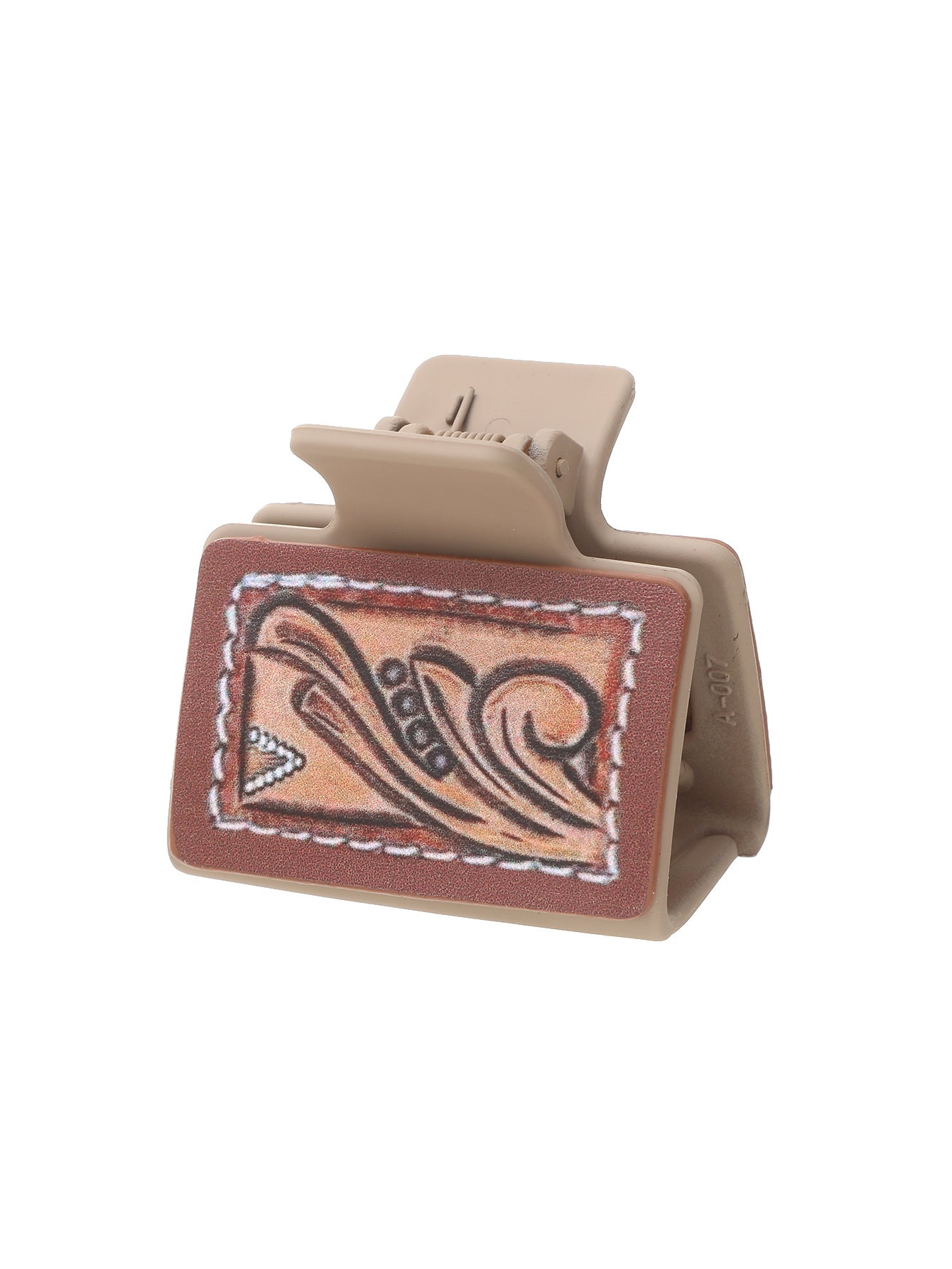 Wholesale Western Style Cactus Butterfly Flower Leather Hairpin Women Shark Clip