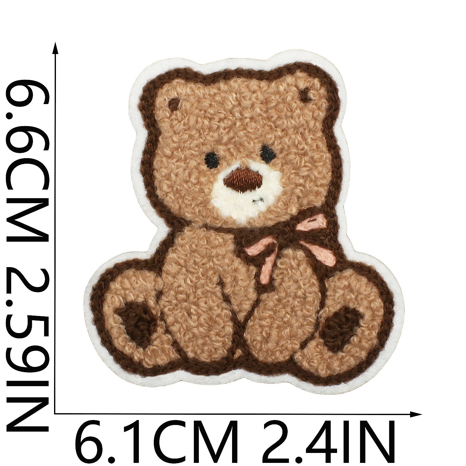 Wholesale Bow Bear Embroidered Cloth DIY Patches