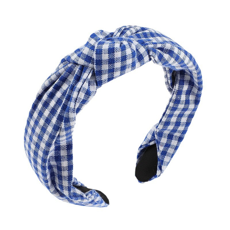 Wholesale Gold Velvet Knotted Pearl Hair Bands