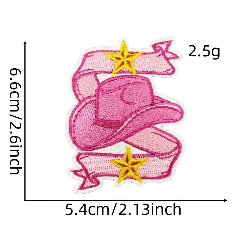 Wholesale Pink Western-style Cartoon Embroidery DIY patches