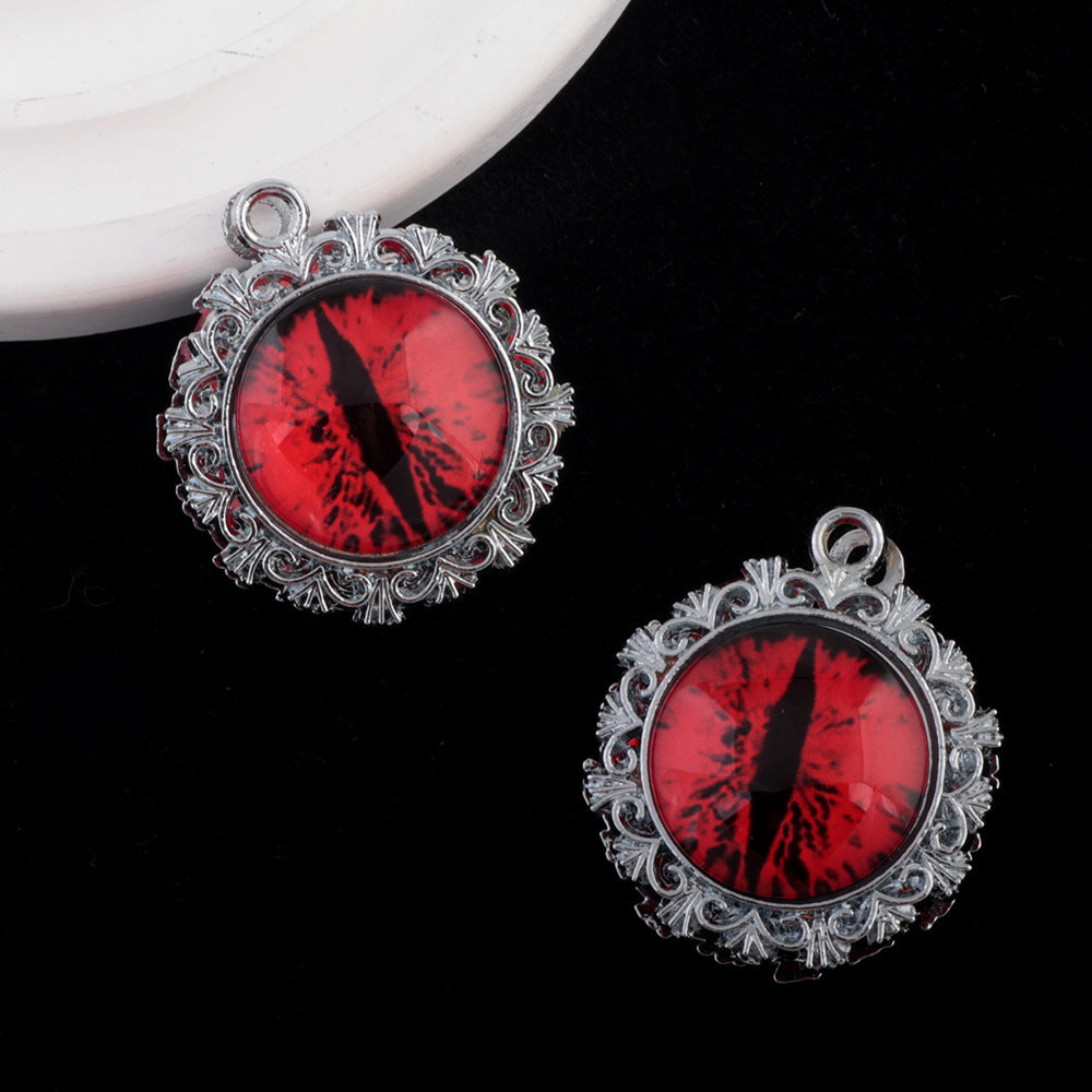 Wholesale Devil Eye Clay Diamond Ball Straight Hole Beads