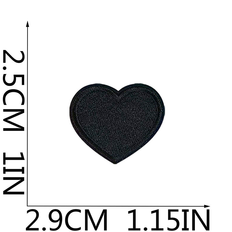 Wholesale Iron On Embroidered Patch Set Love Lips Lightning Black White Flowers Trendy Fashion Clothing Decoration Gift Resale