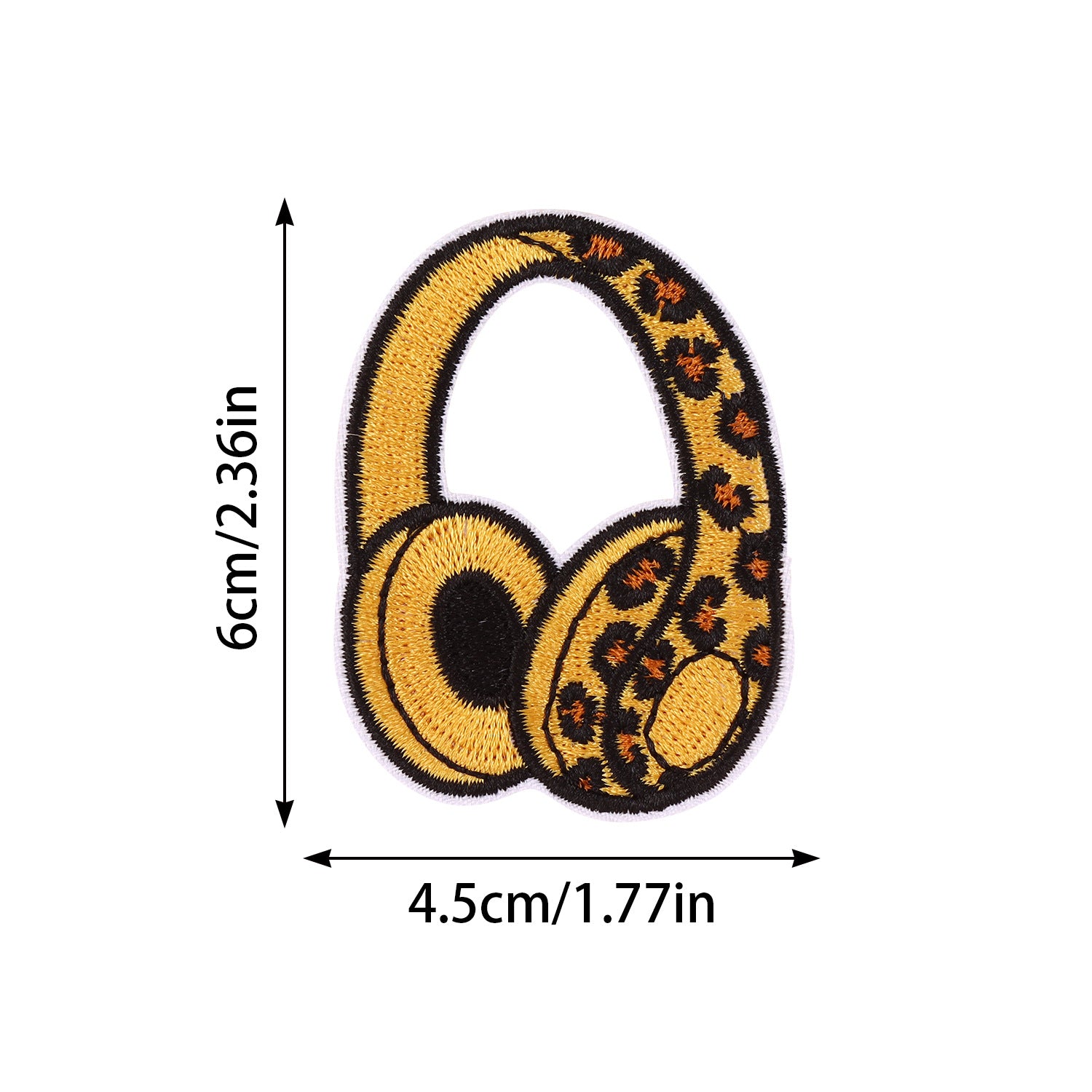 Wholesale Polyester Cotton Embroidered Leopard Patch Iron On Decorative DIY Applique For Clothes Bag Towel Fashion Accessory