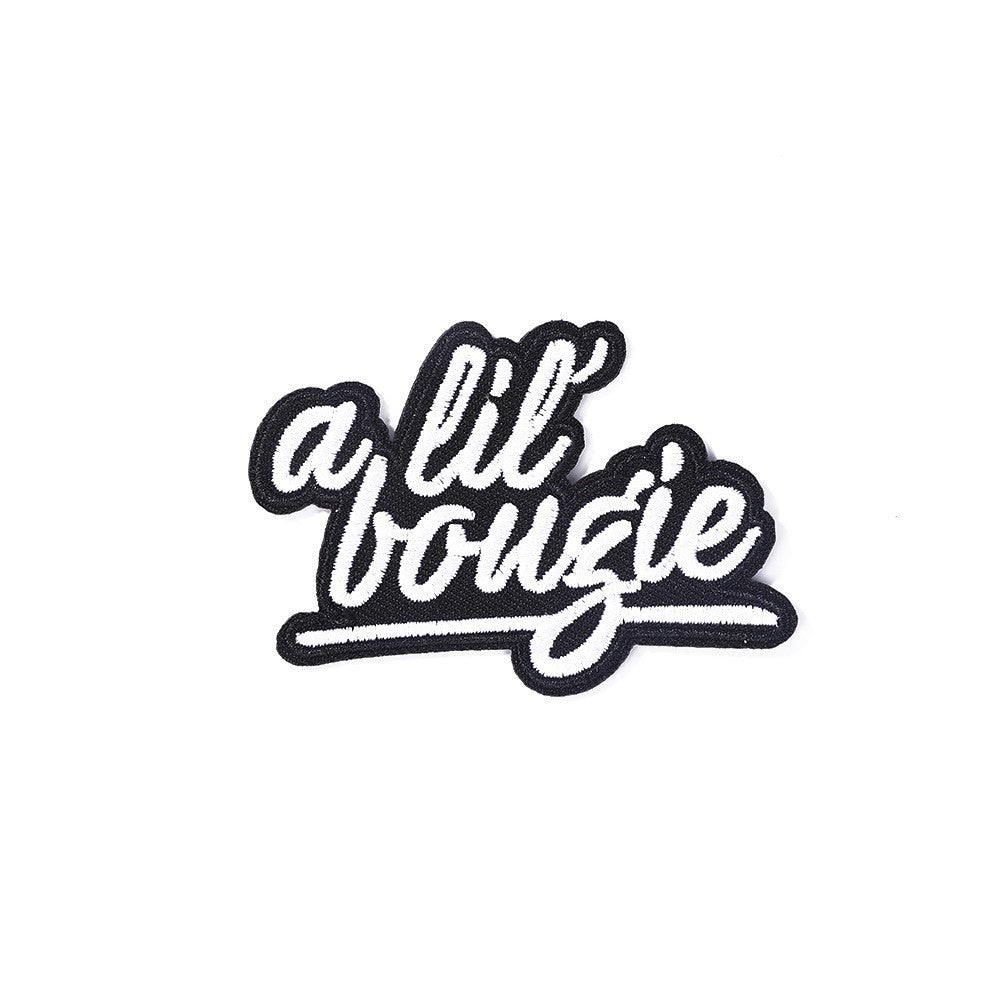 Wholesale Large English Motif Iron On Embroidered Patch No Sew Polyester DIY Applique For Hats Clothing Chic Gift Resale