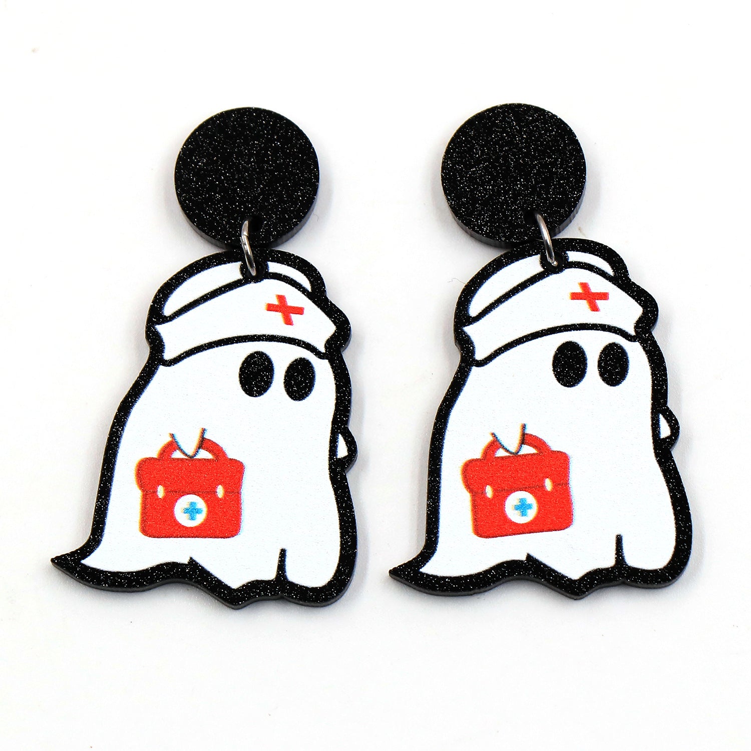 Wholesale Cute Fashion Rescue Ghost Acrylic Earrings