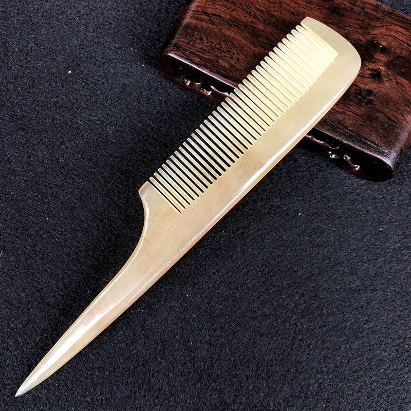 Wholesale Natural Cow Horn Comb Girl Braided Sheep Horn Comb