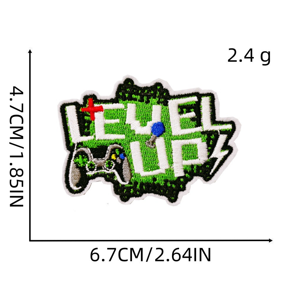 Wholesale Cartoon Game Embroidered Patches Decorative Fashion Accessory For Kids Clothing
