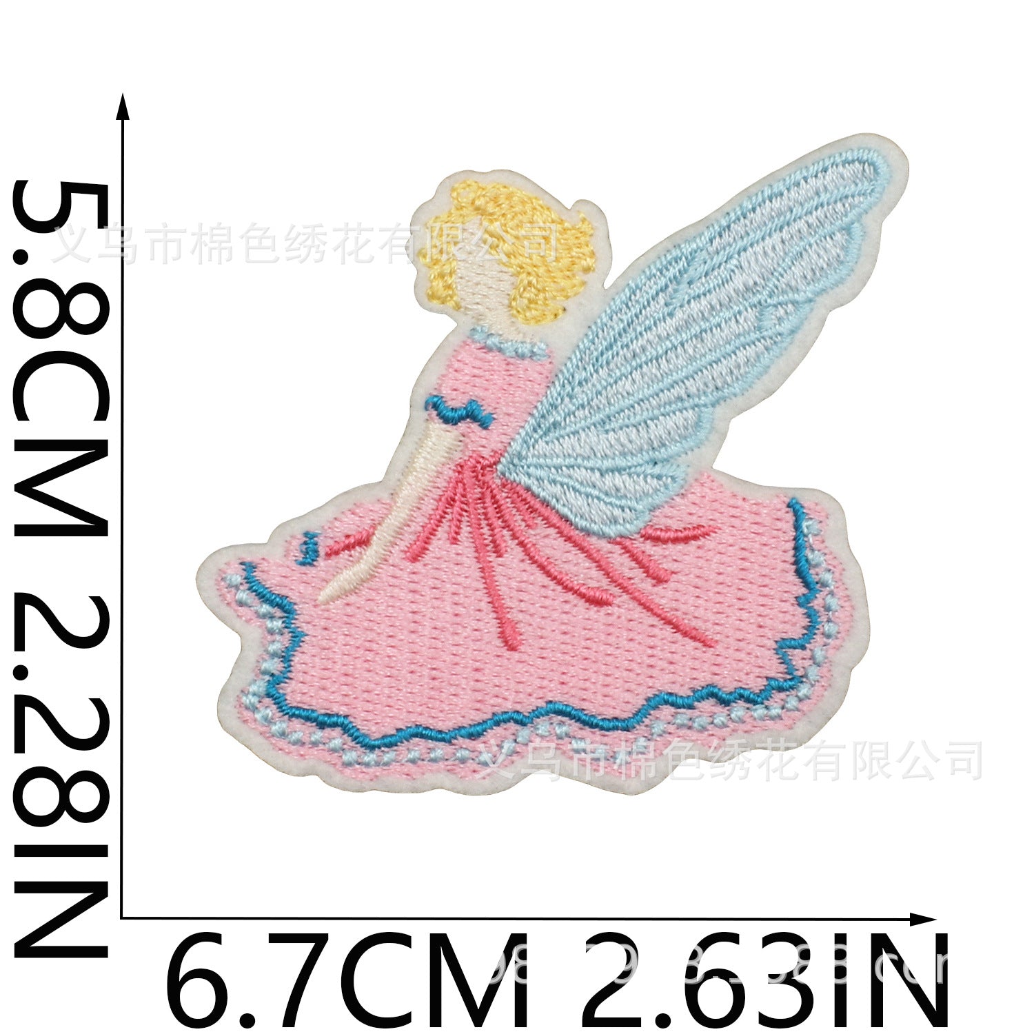 Wholesale Flower Fairy Embroidery Patch With Strawberry Coffee Design Polyester Thread For Clothing Bags Hats Trendy DIY Craft Supply Resale Gift