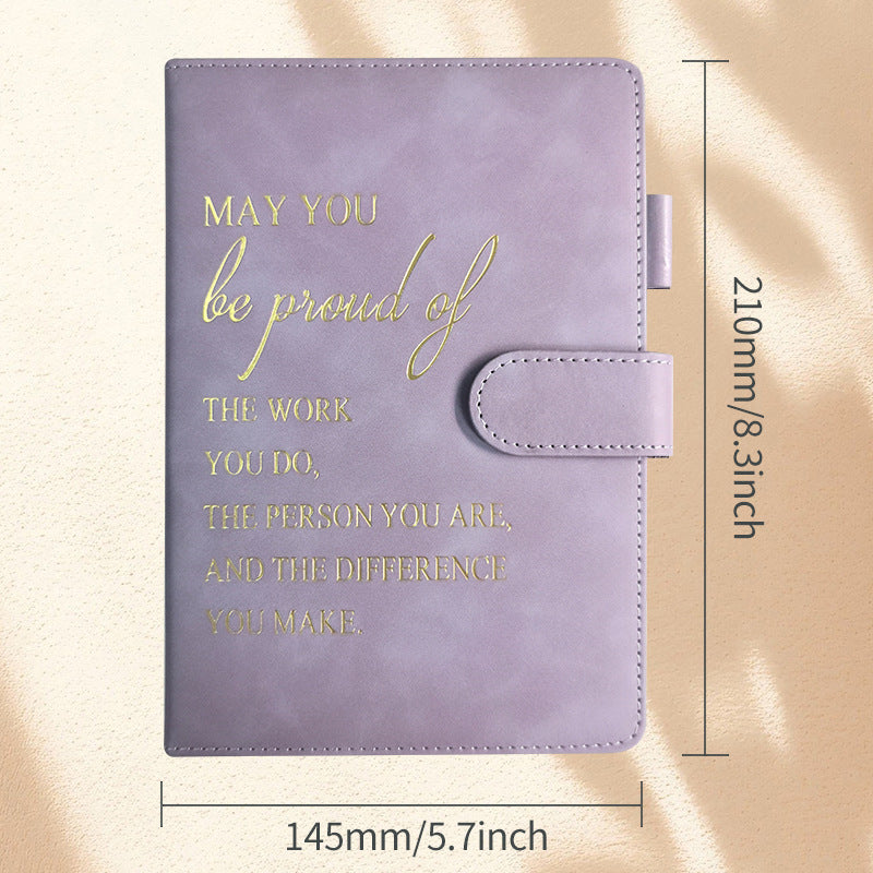 Wholesale Cross-border notebook in stock wholesale Amazon leather plan hand ledger temu incentive magnetic buckle notebook customization