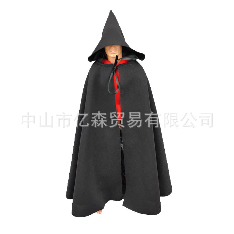 Wholesale Soldier Clothes Wizard Hooded Cape BJD Doll Clothes 1/6 Model Accessories Hand-made Cloak Doll Clothes Props