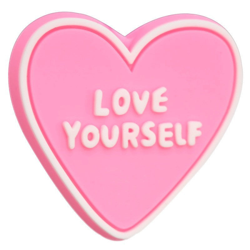 Wholesale Random 100pcs Pink heart-shaped bead  Focal Beads