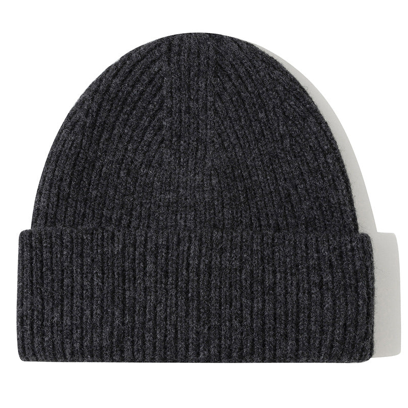 Wholesale Thick Pure Wool Beanie Winter Hat